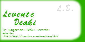 levente deaki business card
